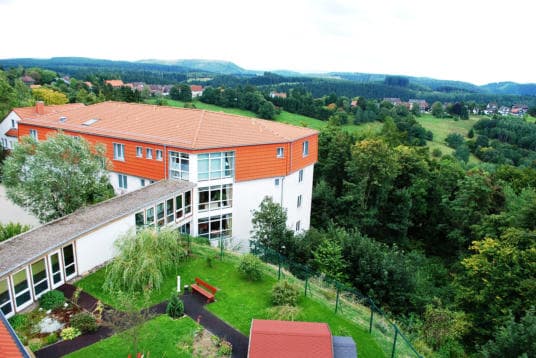 Luftaufnahme des Hauses